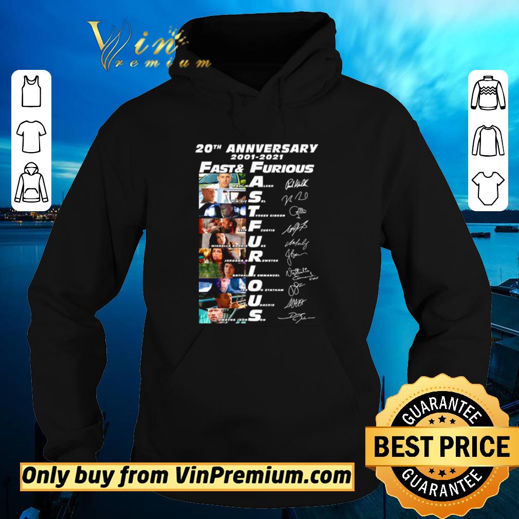 ef95a561 funny 20th anniversary 2001 2020 fast and furious signature shirt 4 - Funny 20th anniversary 2001 2020 Fast and Furious signature shirt