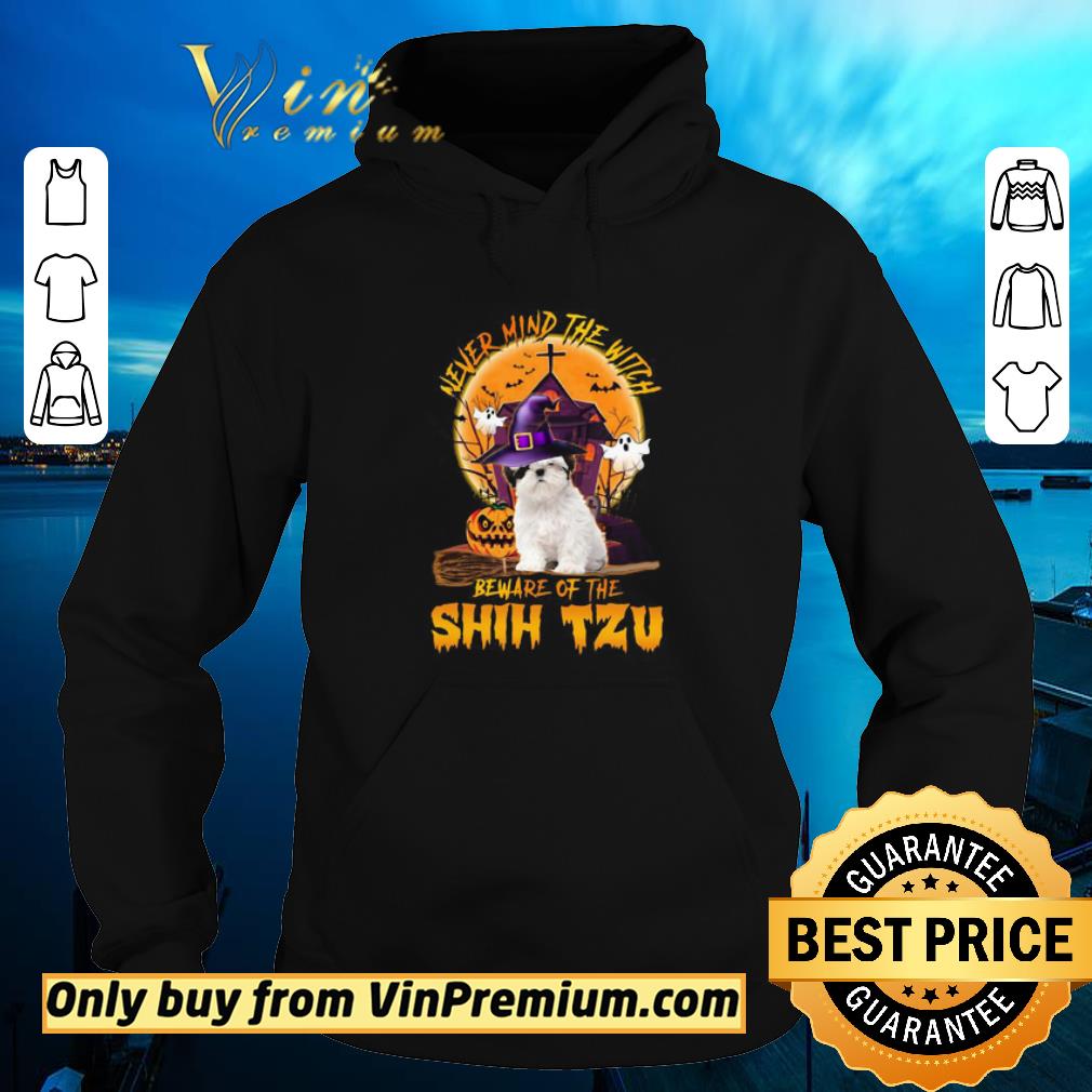 fbc777da premium never mind the witch beware of the shih tzu halloween moon shirt 4 - Premium Never Mind The Witch Beware Of The Shih Tzu Halloween Moon shirt