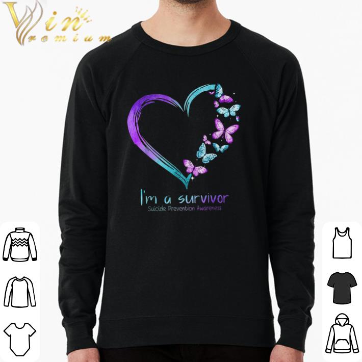 Hot Butterfly Heart I'm A Survivor Suicide Prevention Awareness shirt feb0e791 hot butterfly heart i m a survivor suicide prevention awareness shirt 4 - Hot Butterfly Heart I'm A Survivor Suicide Prevention Awareness shirt