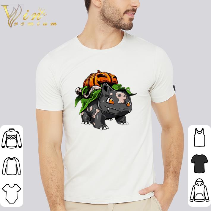 Awesome Pokemon Bulbasaur pumpkin Halloween shirt