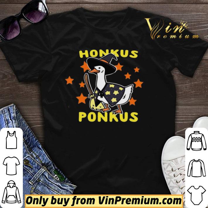 Original 2020 Halloween Witches Honk Goose Cute Honkus Ponkus shirt