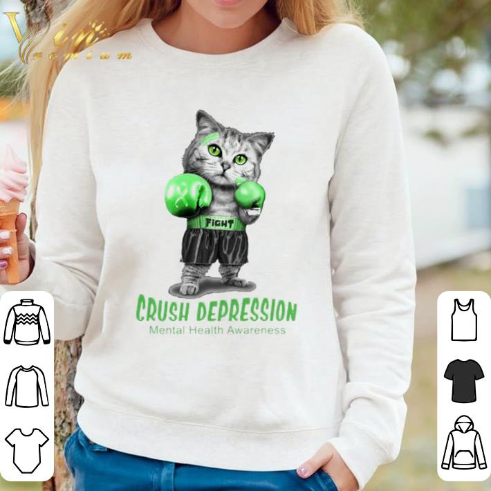 23bfc6e7 official cat boxing fight crush depression mental health awareness shirt 4 - Official Cat boxing fight crush depression mental health awareness shirt