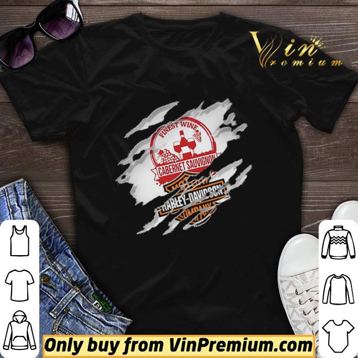Awesome Blood Inside Me Cabernet Sauvignon Motor Harley Davidson Company shirt