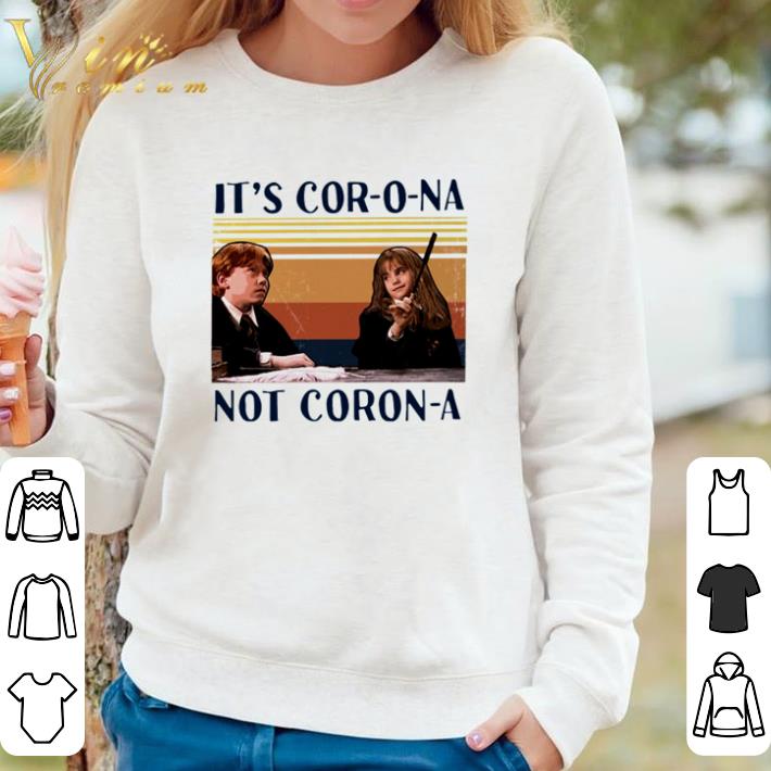410ac278 official vintage harry potter ron and hermione it s cor o na not corona shirt 4 - Official Vintage Harry Potter Ron And Hermione It’s Cor-o-na Not Corona shirt