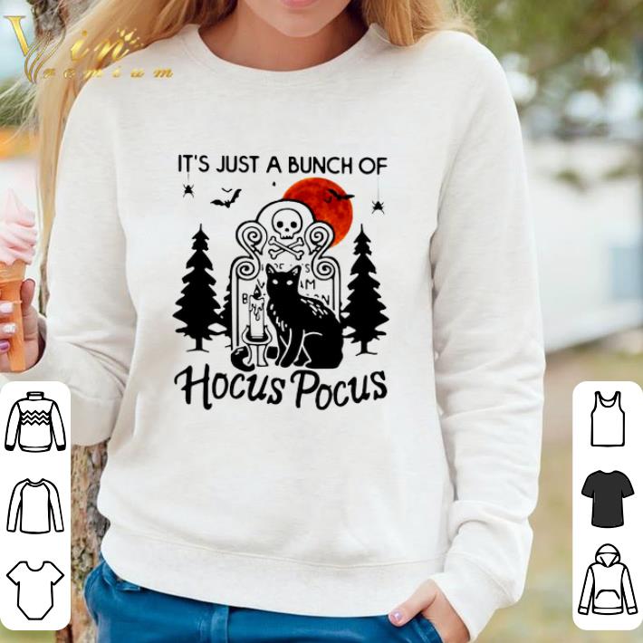 508b9e2c awesome black cat halloween it s just a bunch of hocus pocus shirt 4 - Awesome Black Cat Halloween It's Just A Bunch Of Hocus Pocus shirt