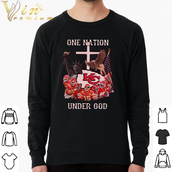 716a512f premium kansas city chiefs one nation under god american flag shirt 4 - Premium Kansas City Chiefs one nation under God American flag shirt