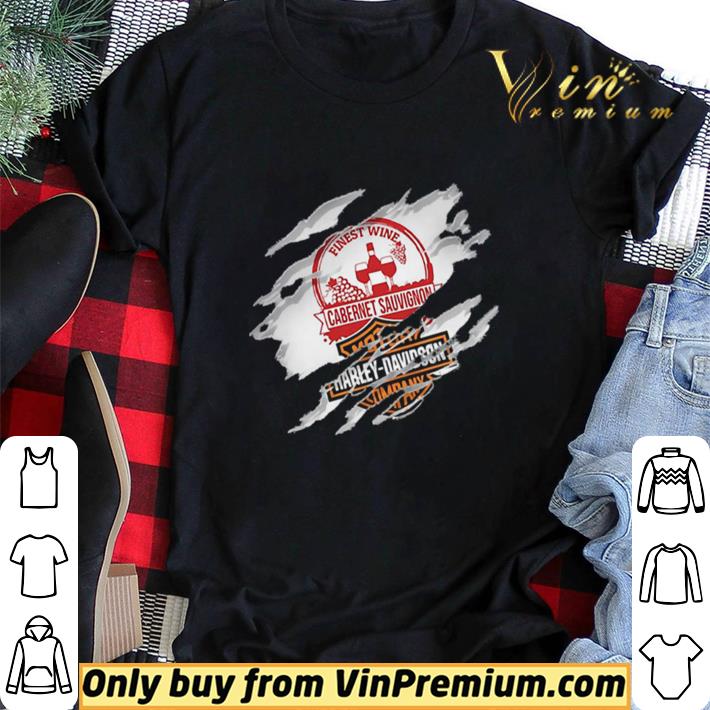Awesome Blood Inside Me Cabernet Sauvignon Motor Harley Davidson Company shirt