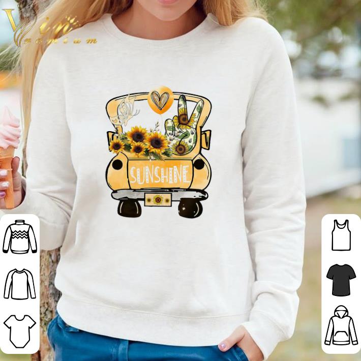 78a30550 original peace love sunflower sunshine shirt 4 - Original Peace Love Sunflower Sunshine shirt