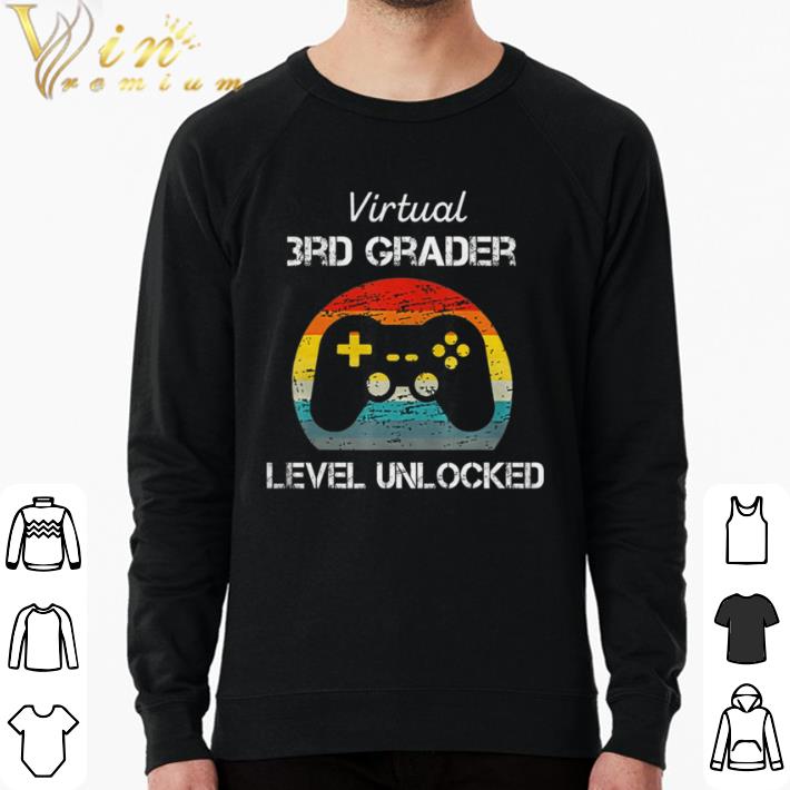 Awesome virtual 3rd grader Level Unlocked back to school video gamer shirt 92d3f34b awesome virtual 3rd grader level unlocked back to school video gamer shirt 4 - Awesome virtual 3rd grader Level Unlocked back to school video gamer shirt