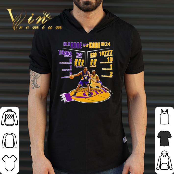 Official No 8 Kobe vs No 24 Kobe Kobe Bryant larger imprint shirt