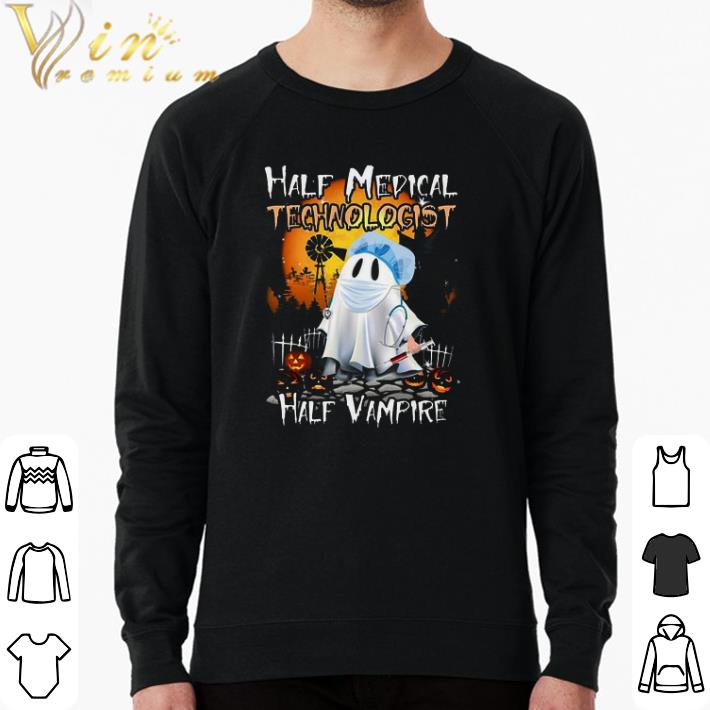 9eb751cc original half medical technologist half vampire happy halloween shirt 4 - Original Half Medical Technologist Half Vampire Happy Halloween shirt
