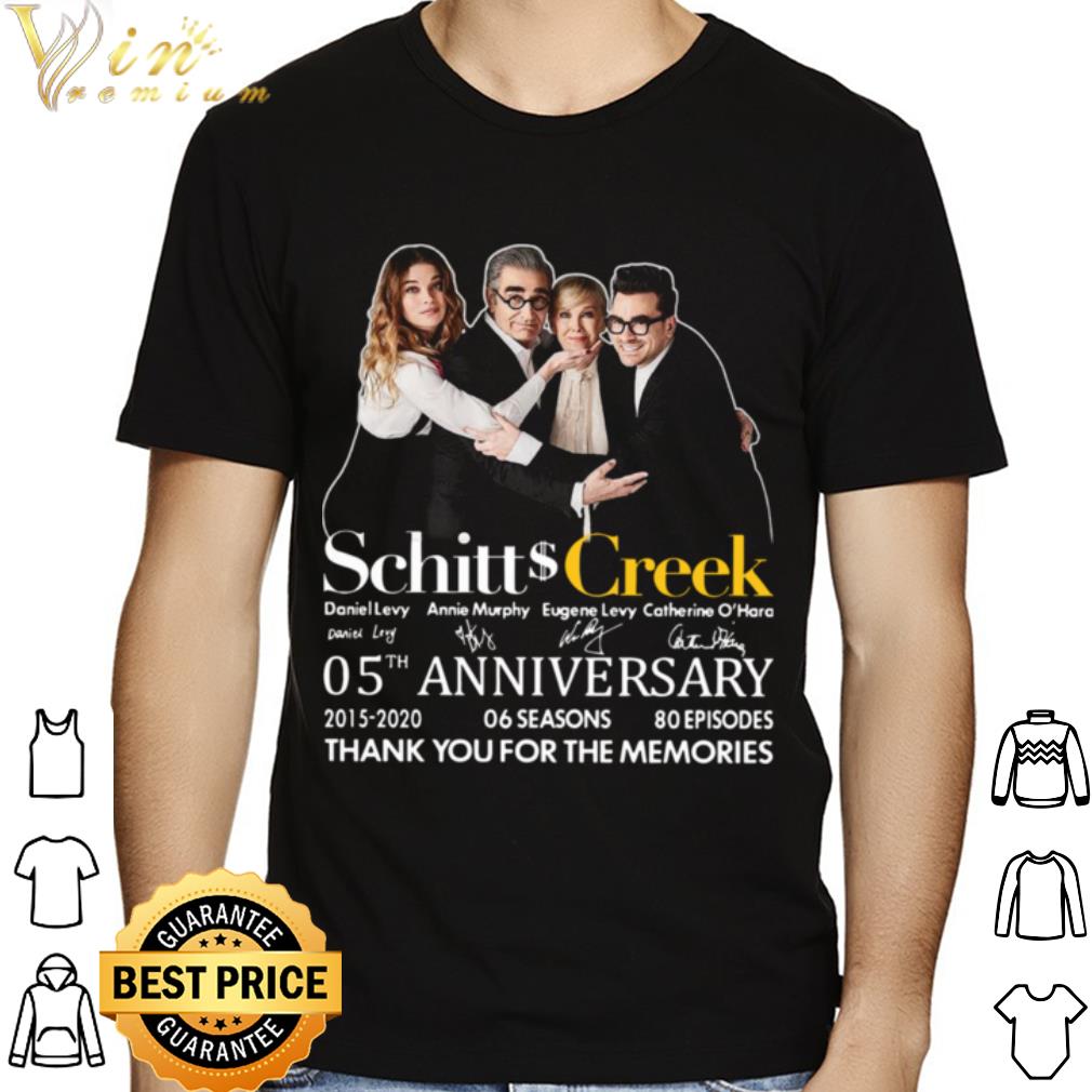 Thank You For The Memories Signatures Schitts Creek 05th Anniversary shirt Thank You For The Memories Signatures Schitts Creek 05th Anniversary shirt