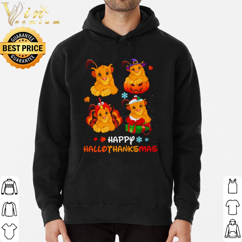 Lion king Simba happy HalloThanksMas shirt ad977623 lion king simba happy hallothanksmas shirt 4 - Lion king Simba happy HalloThanksMas shirt