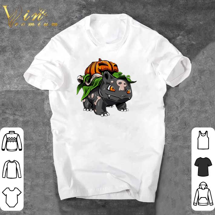 Awesome Pokemon Bulbasaur pumpkin Halloween shirt