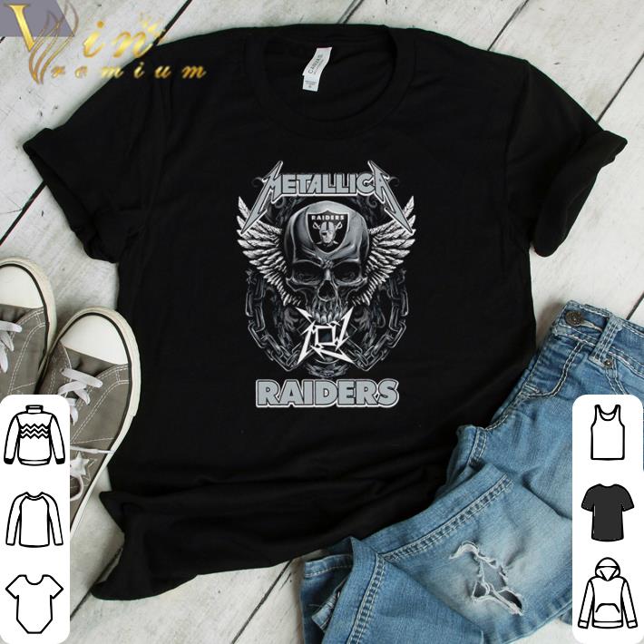 Awesome Skull Metallica Oakland Raiders shirt