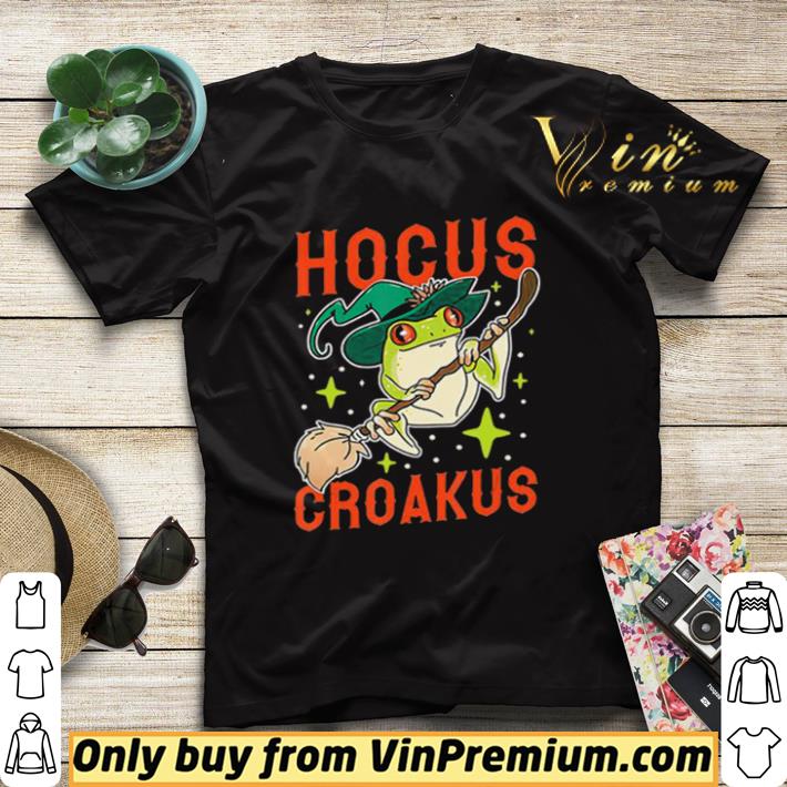 Hot Hocus Croakus Frog Witch Halloween shirt b1efb750 hot hocus croakus frog witch halloween shirt 4 - Hot Hocus Croakus Frog Witch Halloween shirt