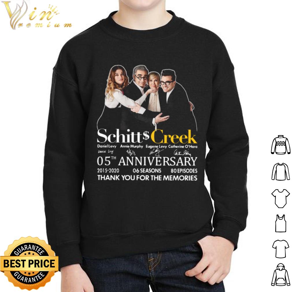 Thank You For The Memories Signatures Schitts Creek 05th Anniversary shirt Thank You For The Memories Signatures Schitts Creek 05th Anniversary shirt