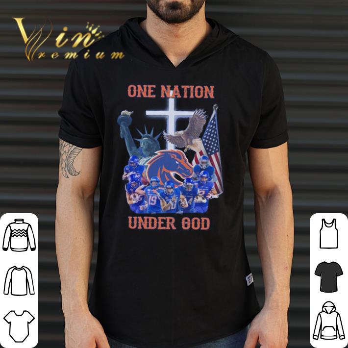 Hot Boise State Broncos one nation under god shirt