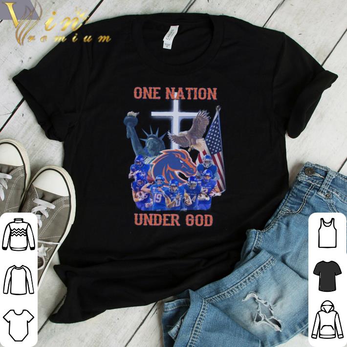 Hot Boise State Broncos one nation under god shirt