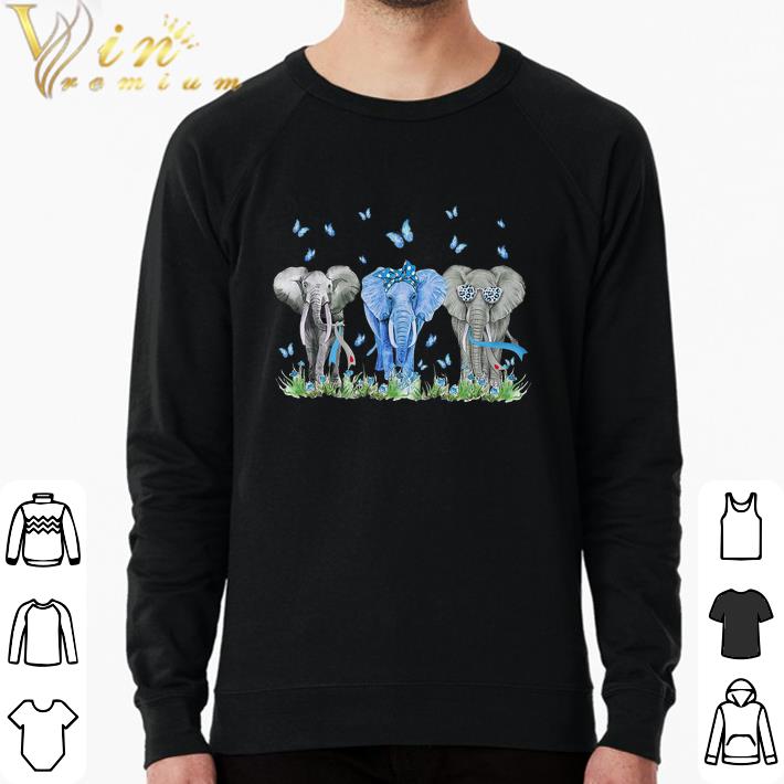 d64a57cf pretty three elephant diabetes awareness shirt 4 - Pretty Three Elephant Diabetes Awareness shirt