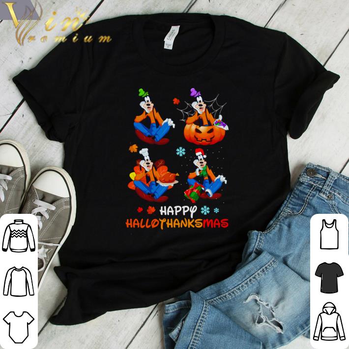 Premium Goofy happy HalloThanksMas shirt