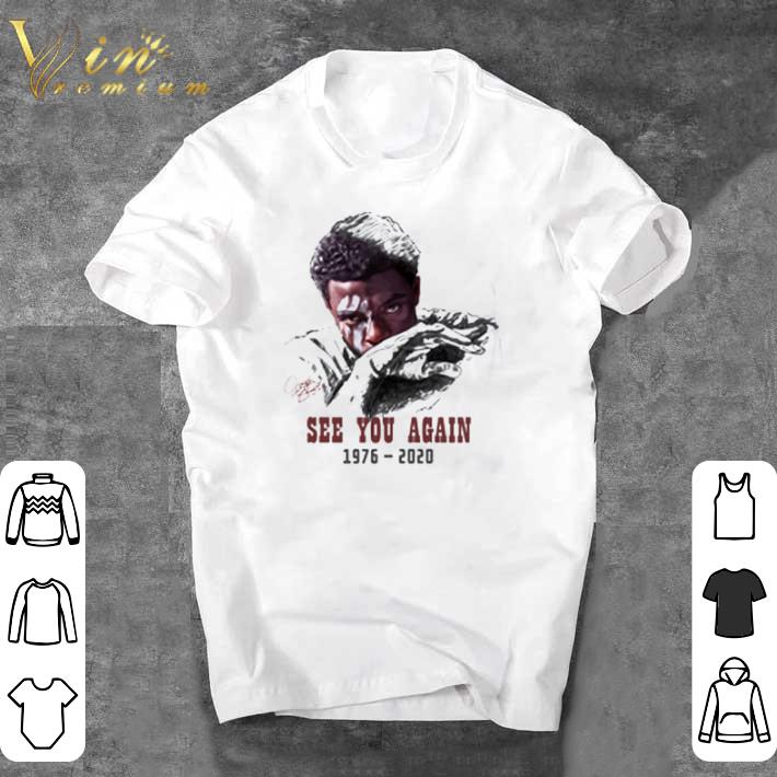 Top Black Panther 43 Chadwick Boseman 1976 2020 Thank You For The Memories Signature shirt
