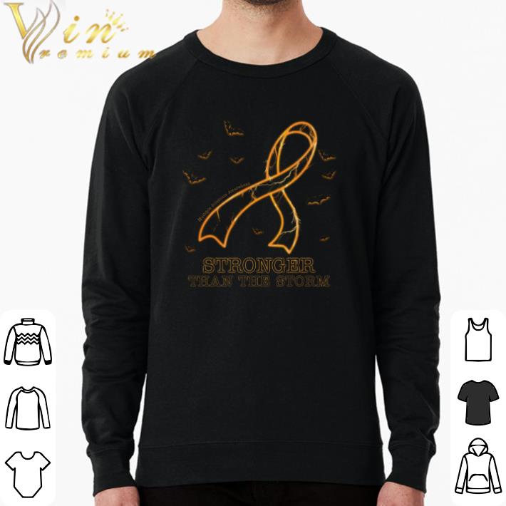 dda47f9c pretty multiple sclerosis awareness stronger than the storm shirt 4 - Pretty Multiple Sclerosis Awareness Stronger Than The Storm shirt
