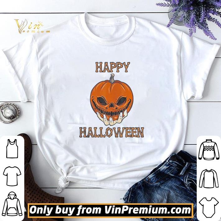 Awesome Bones Scary Pumpkin Face shirt