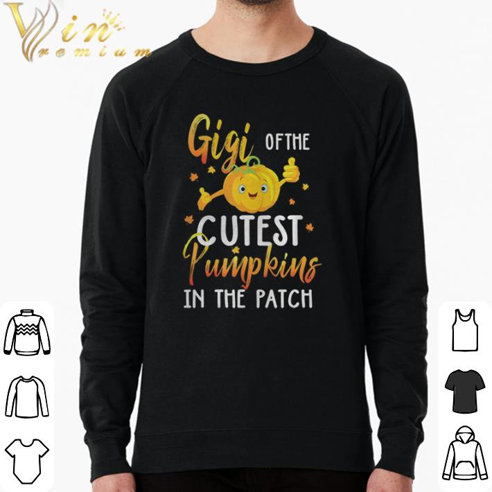 f2eddc23 pretty gigi of the cutest pumpkin in patch halloween shirt 4 - Pretty Gigi Of The Cutest Pumpkin In Patch Halloween shirt