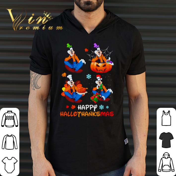 Premium Goofy happy HalloThanksMas shirt