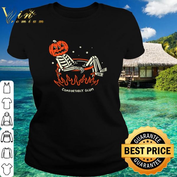 Official Pumpkin Skeleton comfortably glum shirt