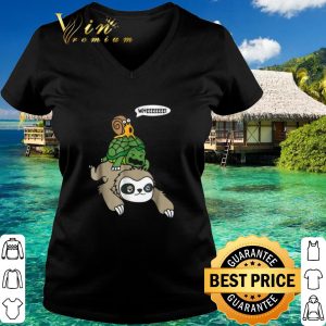 Best Sloth Turtle Snail whee shirt 2