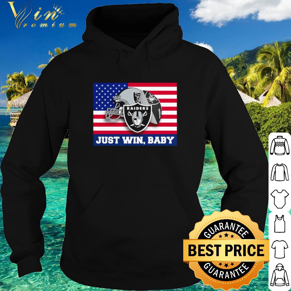 1298cbf2 top american flag las vegas raiders just win baby shirt 4 - Top American flag Las Vegas Raiders just win baby shirt