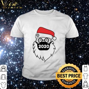 Top Santa wearing mask 2020 Christmas shirt