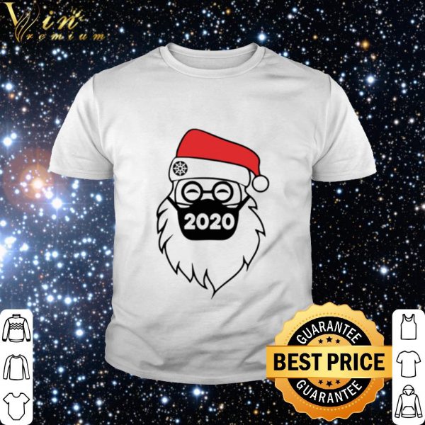 Top Santa wearing mask 2020 Christmas shirt