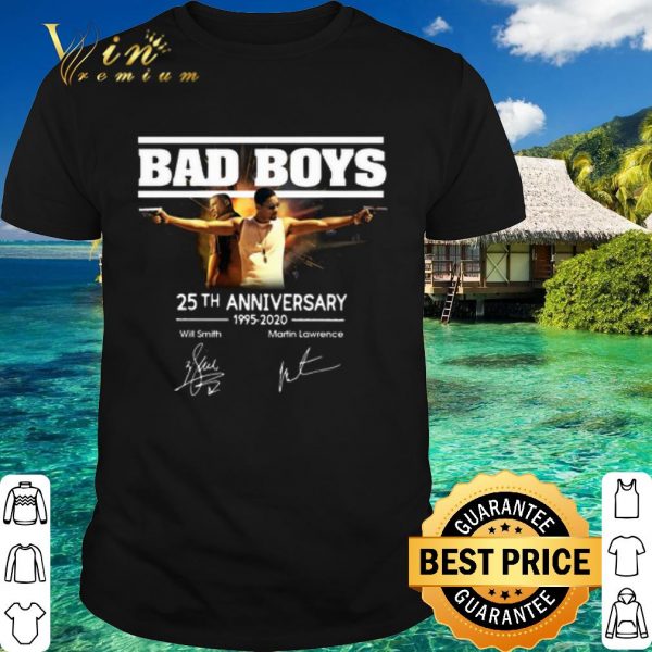 Top Bad Boys 25th Anniversary 1995 2020 Will Smith And Martin Lawrence shirt
