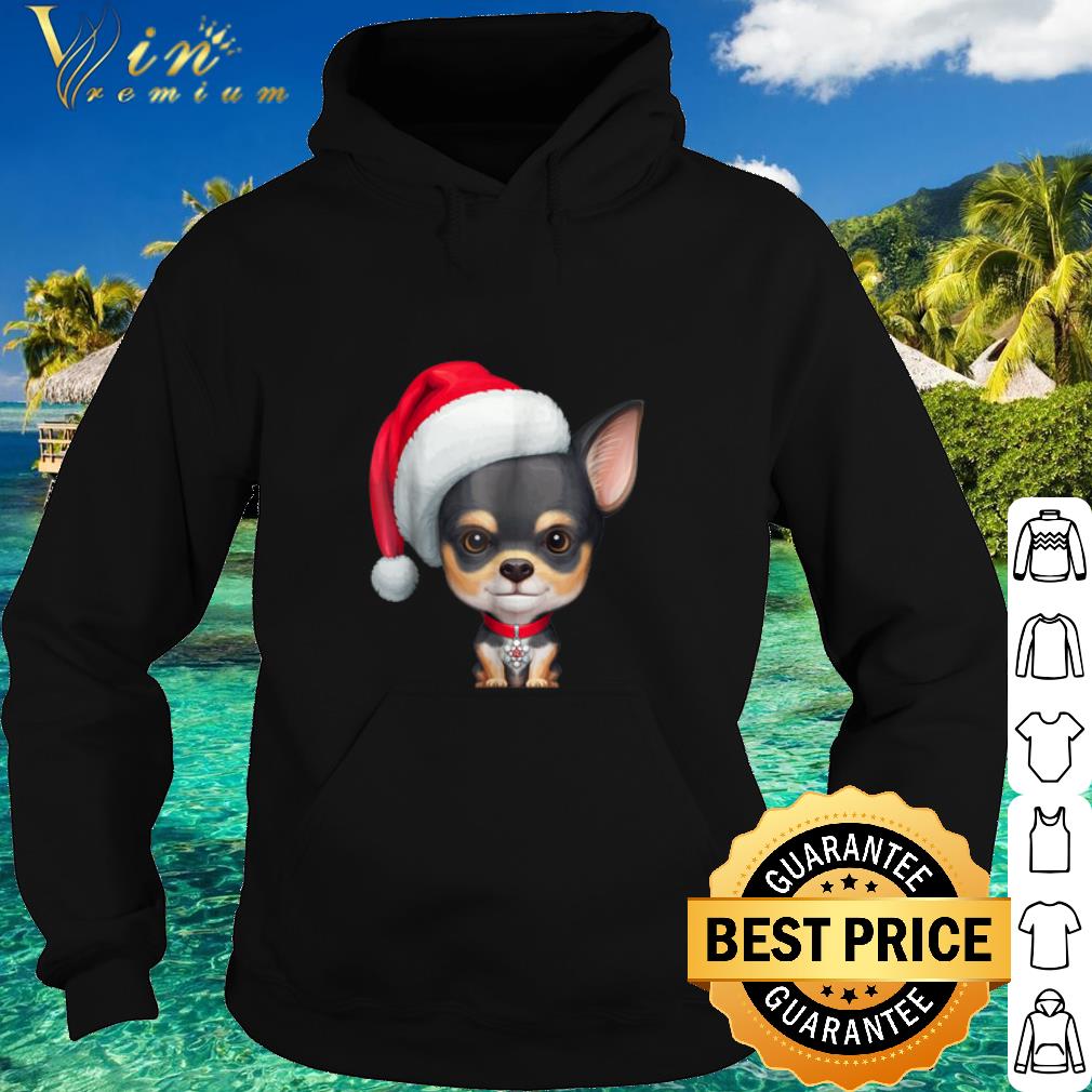 20d2185a best chihuahua wearing santa claus christmas hat shirt 4 - Best Chihuahua wearing Santa Claus Christmas hat shirt