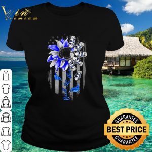 Sunflower Skull Blue back the blue shirt 1