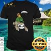 Best Santa wearing mask and glasses christmas shirt