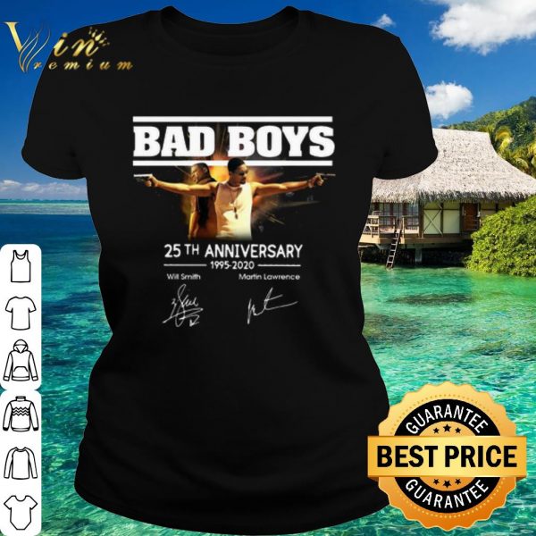 Top Bad Boys 25th Anniversary 1995 2020 Will Smith And Martin Lawrence shirt