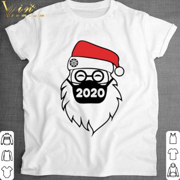 Top Santa wearing mask 2020 Christmas shirt