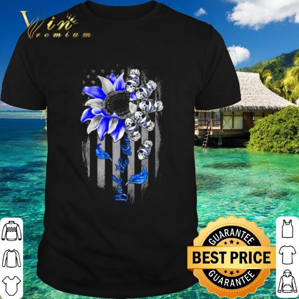 Sunflower Skull Blue back the blue shirt