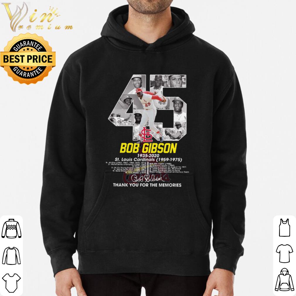 9d5f3dae bob gibson 1935 2020 st louis cardinals 1959 1975 thank you for memories shirt 4 - Bob Gibson 1935 2020 ST Louis Cardinals 1959 1975 thank you for memories shirt