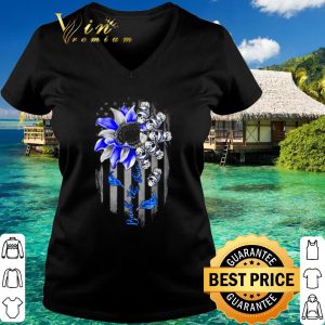 Sunflower Skull Blue back the blue shirt 2