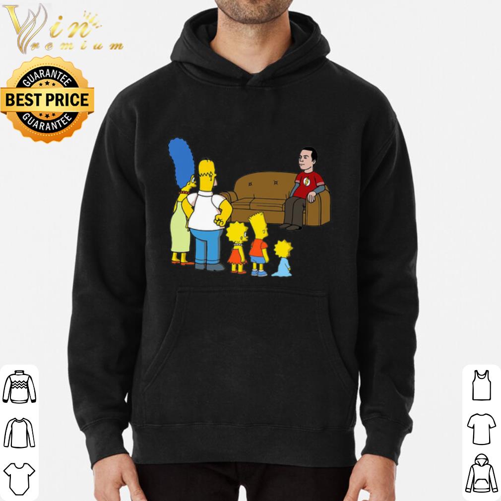 The Simpson family meet Sheldon Cooper shirt c584a7e1 the simpson family meet sheldon cooper shirt 4 - The Simpson family meet Sheldon Cooper shirt