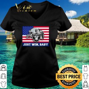 Top American flag Las Vegas Raiders just win baby shirt 2