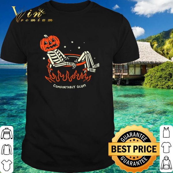 Official Pumpkin Skeleton comfortably glum shirt