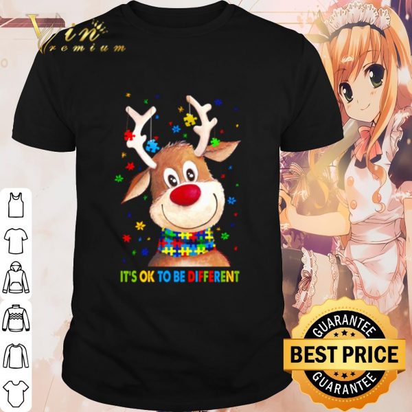 Best Reindeer Autism it's ok to be different shirt