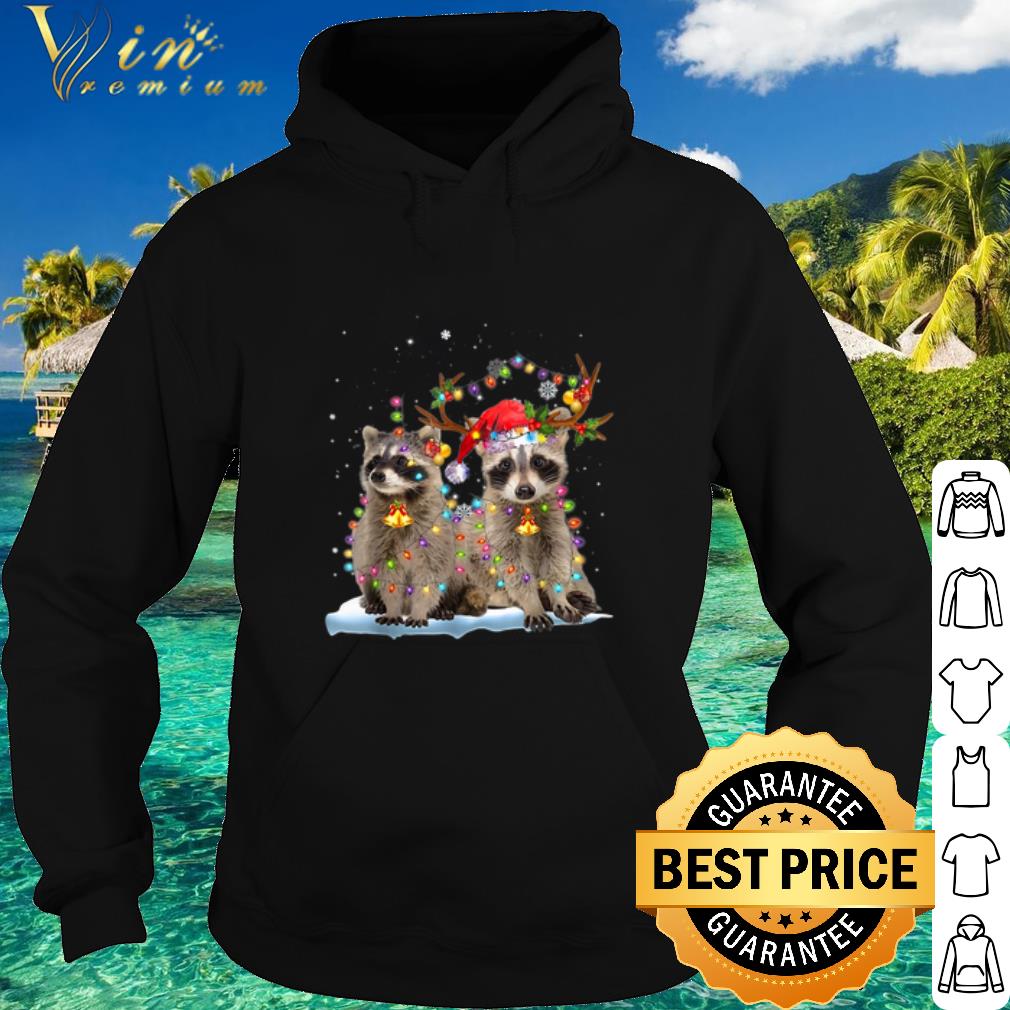 056c4152 premium raccoon christmas tree lights xmas shirt 4 - Premium Raccoon Christmas Tree Lights Xmas shirt