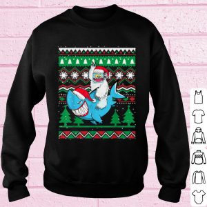Original Sharkmas Santa Shark Christmas shirt 2